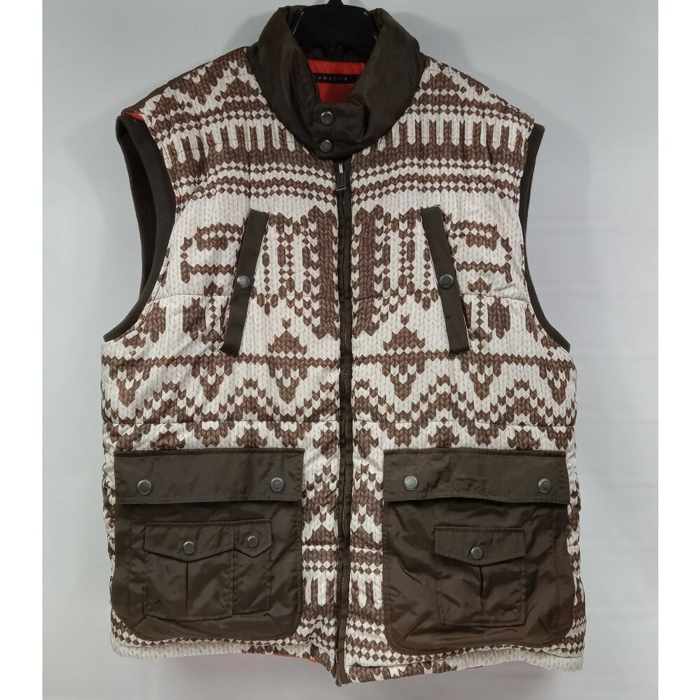 Sean John Aztec Southwest Print Puffer Vest Size 3XL
